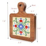 Wooden Decorative Trivet Mat for Hot Dishes