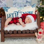 Christmas Throw Pillow Covers - Merry & Let It Snow
