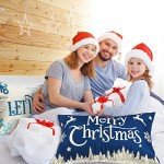 Christmas Throw Pillow Covers - Merry & Let It Snow