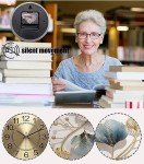 Ginkgo Leaf Design 37-Inch Wall Clock