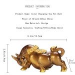 Color Changing Bull Tea Pet Statue Decor