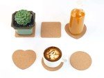 Heart-Shaped Cork Coasters, 4-Inch Pack of 30