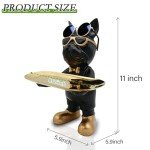 Bulldog Tray Statue and Candy Dish Holder
