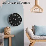 Large 12” Vintage Green Silent Wall Clock