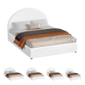 Alfordson Double Bed Frame with Gas Lift Storage