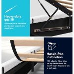 Alfordson Double Bed Frame with Gas Lift Storage