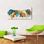 Colorful Botanical Wall Art Framed Prints 20x40 inches