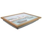 Nautical Coast Lap Tray with Cushion