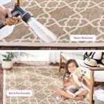 Brown and Beige Safavieh Area Rug 1.5m x 2.1m