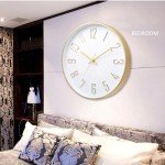 Large Silent Battery Operated Wall Clock - Pink