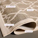 Brown and Beige Safavieh Area Rug 1.5m x 2.1m