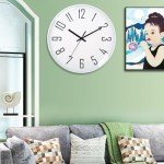 Large Silent Battery Operated Wall Clock - Pink