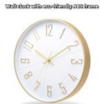 Large Silent Battery Operated Wall Clock - Pink