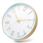 Large Silent Battery Operated Wall Clock - Pink