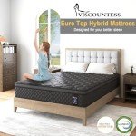 Viscountess King Euro Top Hybrid Mattress 34cm
