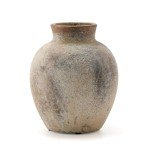 Boho Whitewashed Ceramic Flower Vase - 6 Inch