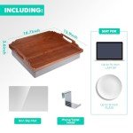 Sapele Wood Lap Desk with Cushion Tray