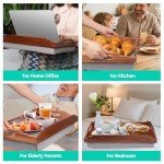 Sapele Wood Lap Desk with Cushion Tray