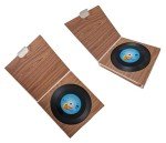 Retro Vinyl Record Coaster Set - 6 Pieces