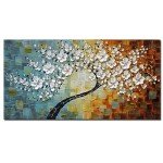 Hand-Painted Tree of Life Canvas Wall Art
