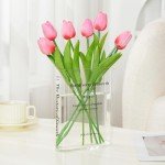 Clear Acrylic Book Vase for Floral Decor