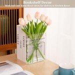 Clear Acrylic Book Vase for Floral Decor