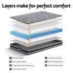 Giselle 22cm Medium Firm Pocket Spring Mattress - King Single