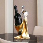 Beauty Lady Wine Bottle Holder - Golden Decor