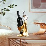 Beauty Lady Wine Bottle Holder - Golden Decor