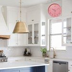 Silent Pink Round Wall Clock for Home Decor
