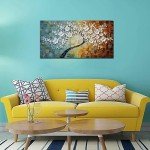 Hand-Painted Tree of Life Canvas Wall Art