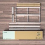 Zinus Joseph White Double Bed Frame with Storage