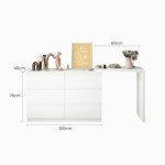 Stylish 6-Drawer Tallboy Dresser and Vanity Table