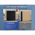 Alfordson Tallboy Dresser with 5 Drawers - Black