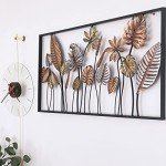 Autumn Leaf Metal Wall Art for Home Decor