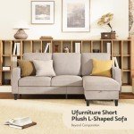 Beige 3-Seater L-Shaped Sectional Sofa with Storage