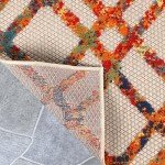 Diamond Lattice Indoor Outdoor Area Rug, Cream