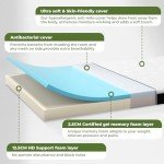 Comfort Blue Gel Memory Foam Mattress - 15CM Thick