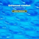 Comfort Blue Gel Memory Foam Mattress - 15CM Thick