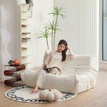 Mid Century Armless Twin Loveseat in Prussia Blue