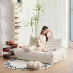 Mid Century Armless Twin Loveseat in Prussia Blue