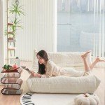 Mid Century Armless Twin Loveseat in Prussia Blue