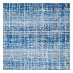 Red and Black Abstract Area Rug - 2'6" x 4