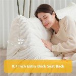 Mid Century Armless Twin Loveseat in Prussia Blue