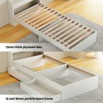 Artiss Single Bed Frame with Storage Headboard