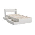 Artiss Single Bed Frame with Storage Headboard