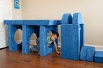 Blue Modular Toddler Couch and Play Set