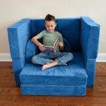 Blue Modular Toddler Couch and Play Set