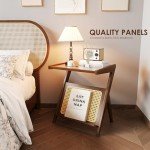 Bamworld Boho Rattan Side Table with Storage