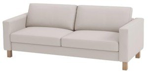 IKEA Karlstad 3-Seater Sofa Cover - Light Beige